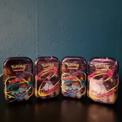 pokemon - mega evolutions - mini tin set of 4 💎 - Image 1