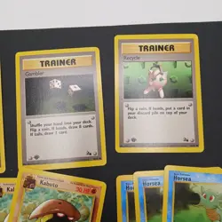 Lot of 17 Pokemon Fossil 1st Edition Common And Uncommon TCG Cards LP - Image 3