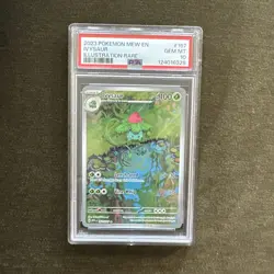 2023 POKEMON MEW EN-151 ILLUSTRATION RARE #167 IVYSAUR PSA 10 - Image 2