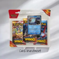 Pokemon Scarlet & Violet - Surging Sparks 3 Pack Blister - Quagsire - Englisch - Image 1