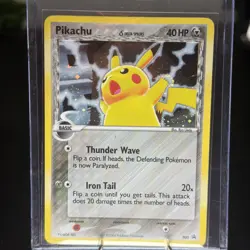 Pokemon Pikachu TCG Delta Species 035 Promo Holo Black Star NM/LP Condition - Image 1