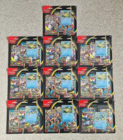 10 x Mega Evolution Triple Blister Packs with Psyduck and Golduck Pokemon Cards - Image 1