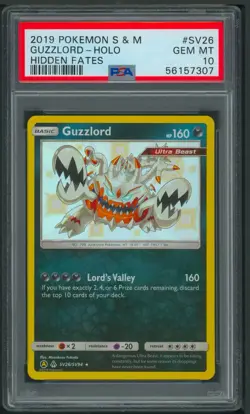 Pokemon Sun And Moon Hidden Fates Shiny Guzzlord Holo SV26/SV94 PSA 10 - Image 1
