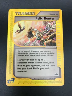 Relic Hunter 120/144 Uncommon Skyridge Pokemon Vintage E Series WOTC NM 2003 - Image 1