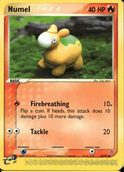 Numel 69/97 Common EX Dragon Pokemon - Image 1