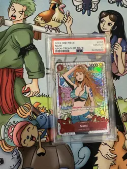 One Piece Nami Treasure Rare TR ST01-007 OP06 Wings Captain GEM MINT PSA 10 - Image 2