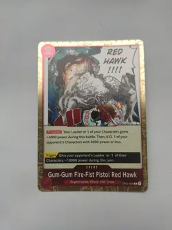 One Piece TCG - Gum-Gum Fire-Fist Pistol Red Hawk OP01-026 - Englisch- Near Mint - Image 1