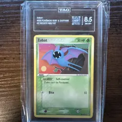 Zubat (EX Deoxys) - Common - 83/107 - Pokemon Card - 2005 NM MT+ TAG 8.5 - Image 1