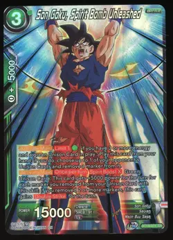 Son Goku Spirit Bomb Unleashed BT14-071 SR FOIL Dragon Ball Super Card NM - Image 1