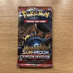 Crimson Invasion Booster Pack Sun & Moon 2017 Sealed Pokemon Card | English | UK - Image 1