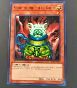 Yu-Gi-Oh! Invasion Of Chaos Spirit Of The Pot Of Greed Common Card IOC-EN009 NM - Image 1