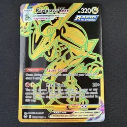 Pokemon TCG Rayquaza VMAX (Secret) TG29/TG30 Silver Tempest Trainer Gallery Card - Image 1