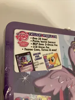 My Little Pony : Twilight Sparkle Tin Box (Includes Trading Cards/CCG) NOS 2013 - Image 2