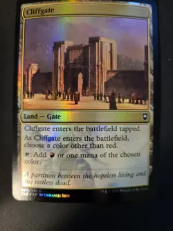 Cliffgate NM FOIL Commander Legends: Battle for Baldur's Gate MTG FREE SHIP - Image 1