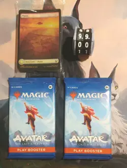 MTG Sealed Avatar Commander Bundle Lands Pack + Life Counter + 2 Boosters! - Image 1