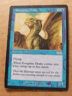 Peregrine Drake [Urza's Saga] MTG Magic Blue English HP BULK BUY DISCOUNT - Image 1