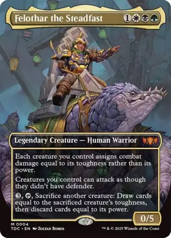 1X NM Felothar the Steadfast Borderless Tarkir: Dragonstorm Commander - Image 1