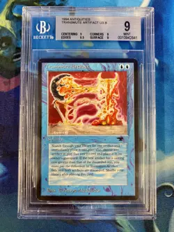 Beckett Grading Services (BGS) 1994 Antiquities Transmute Artifact U3 B 9 Mint - Image 1