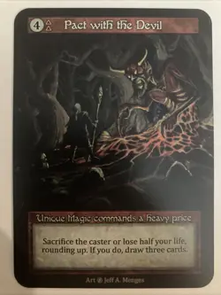 Unique Pact with the Devil - Beta NM - Sorcery: Contested Realm Non-Foil - Image 1