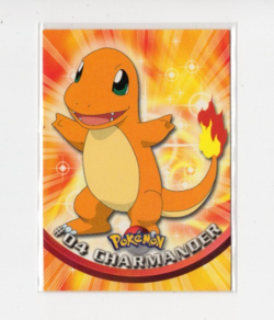 Topps Pokemon Charmander #04 2000 TV Animation Edition Non Holo Pokemon - Image 1