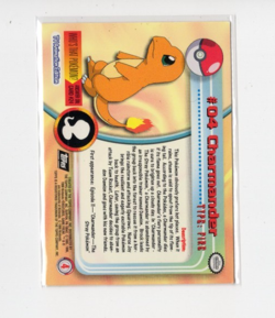 Topps Pokemon Charmander #04 2000 TV Animation Edition Non Holo Pokemon - Image 2
