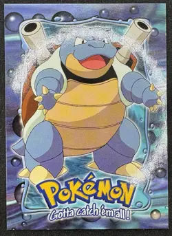 Pokemon Card Blastoise Topps The First Movie E9 of 12 Stage 3 Blue Logo Base - Image 1