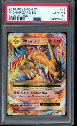 2016 Pokemon M Charizard EX Evolutions XY #13 PSA 10 GEM MINT - Image 1