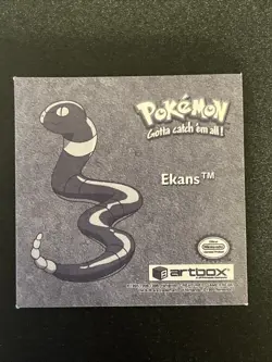 Pokemon 1999 Nintendo Artbox Series 1 HOLO Sticker..Ekans.#Pr21. - Image 2