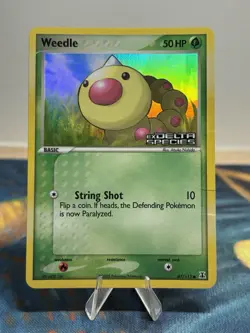 Weedle 87/113 Ex Delta Species Reverse Holo Foil Stamped Pokemon Card MP - Image 1
