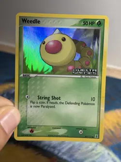 Weedle 87/113 Ex Delta Species Reverse Holo Foil Stamped Pokemon Card MP - Image 3