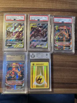 2020 POKEMON SM BLACK STAR PROMO TAG TEAM POWERS COLL UMBREON & DARKRAI GX PSA 9 - Image 3