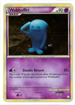 Wobbuffet Holo 13/123 HeartGold SoulSilver Base Set Pokemon Card - Image 1