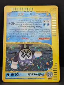 Poliwrath 024/165 Expedition Base Holo Rare Pokemon TCG Nintendo e-reader NM - Image 4