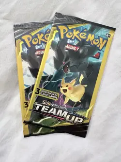 Pokemon TCG Team Up 13 Packs Lot Factory Sealed New Booster Packs - Image 4