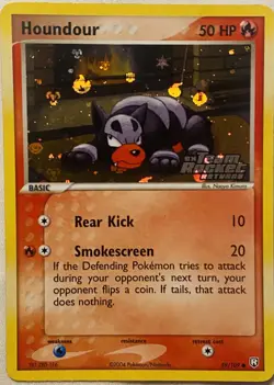 Pokemon TCG Houndour 59/109 Team Rocket Returns Holo 2004 NM - Image 1