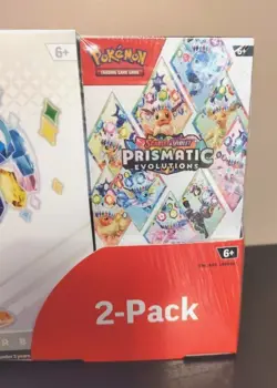 Pokemon TCG Prismatic Evolutions ETB with Booster Bundle Costco 2-Pack Sealed - Image 4