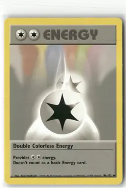 Pokemon Double Colorless Energy Uncommon Base Set 096/102 - Image 1