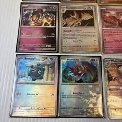Lot of 12 Pokemon Prismatic Evo Rare & 2x Masterball Poke Ball Reverse Holos - Image 2