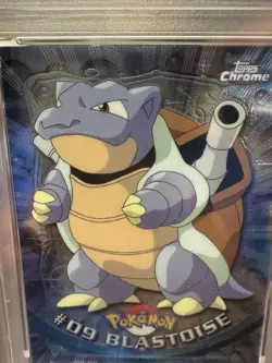 2000 Topps Chrome Pokemon TV #9 Blastoise PSA 9 GEM MINT - Image 3