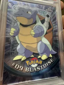 2000 Topps Chrome Pokemon TV #9 Blastoise PSA 9 GEM MINT - Image 5