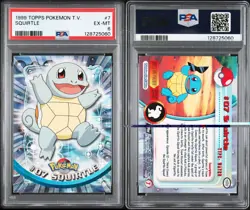 2000 TOPPS CHROME POKEMON T.V. #7 SQUIRTLE PSA 6 - Image 3