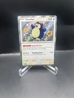 2024 Pokemon S&V Paldean Fates Snorlax Shiny Rare #202/091 - Image 1