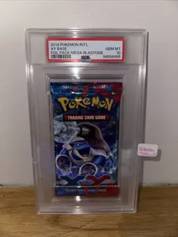 2014 Pokemon XY Base Set Foil Booster Pack Mega Blastoise Art PSA 10 GEM MINT - Image 1