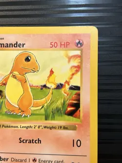 Pokemon CHARMANDER 246/102 Shadowless (1999 Base Set) NM/LP - Image 2