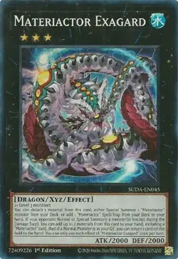 Materiactor Exagard - SUDA-EN045 - Super Rare - 1st Edition Near Mint Yugioh Car - Image 1