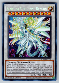 Stardust Sifr Divine Dragon Yugioh BLMM-EN151 Secret Rare NM - Image 1