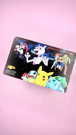 MEWTWO Strikes Back + DISNEY 2000 phone card - Rare Japanese - Image 4