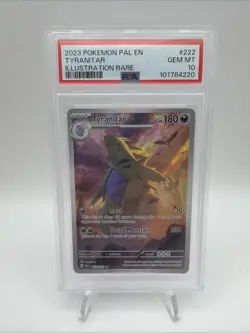 Tyranitar Holo PSA 10 Paldea Evolved Card 222/193 Sv02 - Image 1