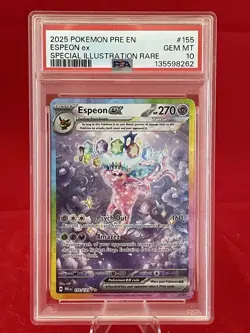 Pokemon TCG Espeon EX Prismatic Evolutions Holo Card 155/131 PSA 10 GEM MINT - Image 3