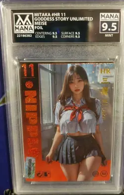 Goddess Story - Mitaka (Foil) - Waifu Card (Mana Grading 9.5 MINT) - Image 1